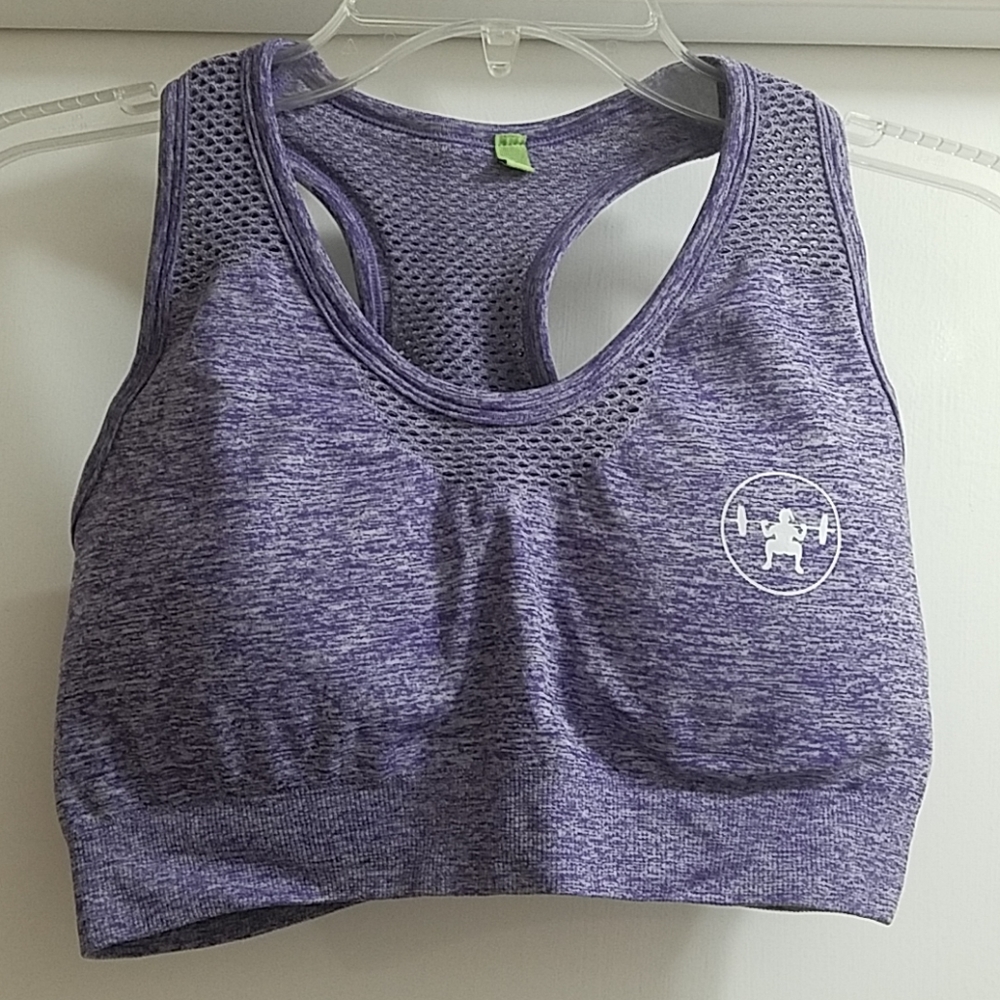 NWOT "Just Strong" brand woven sports bra